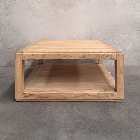 Square Open Coffee Table | Natural | 90 cm