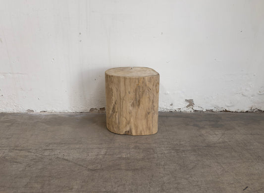Reclaimed Timber Log Side Table