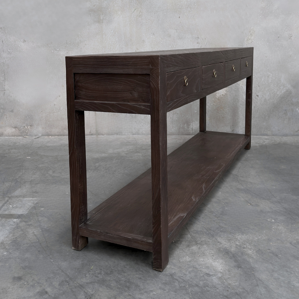 Linear 4 Drawer Console | Cacoa | 200 cm