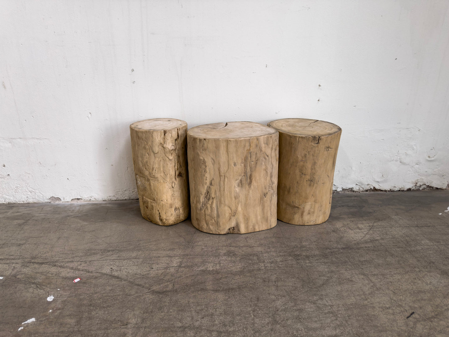 Reclaimed Timber Log Side Table