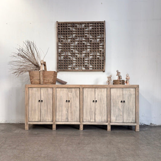 8 Door Natural Buffet Table (H33)