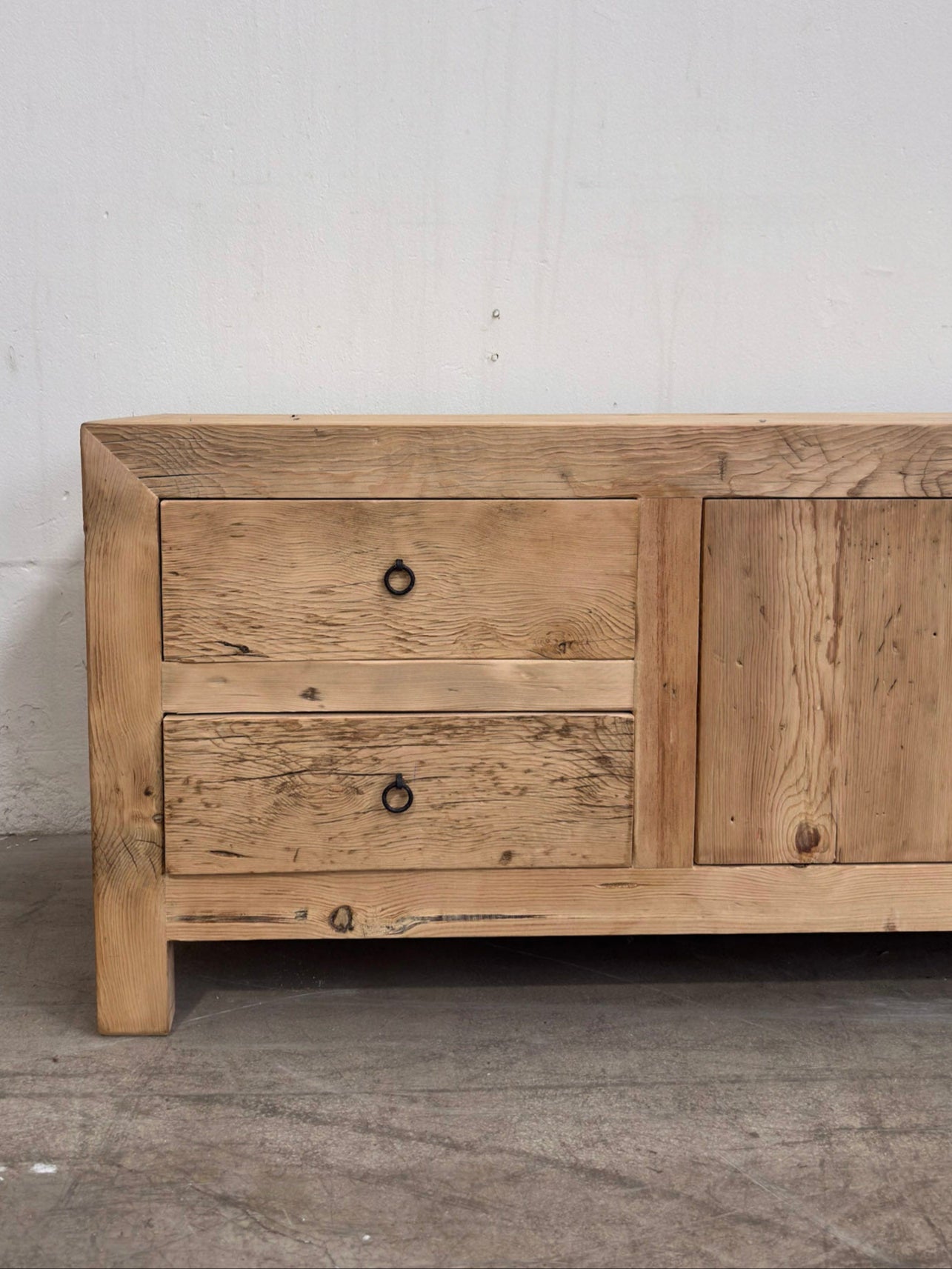 Reclaimed Low Elm TV Cabinet