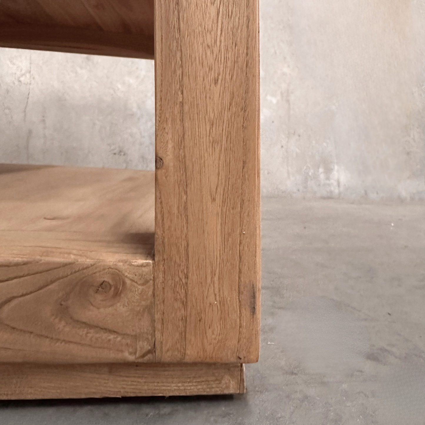 Square Open Coffee Table | Natural | 90 cm