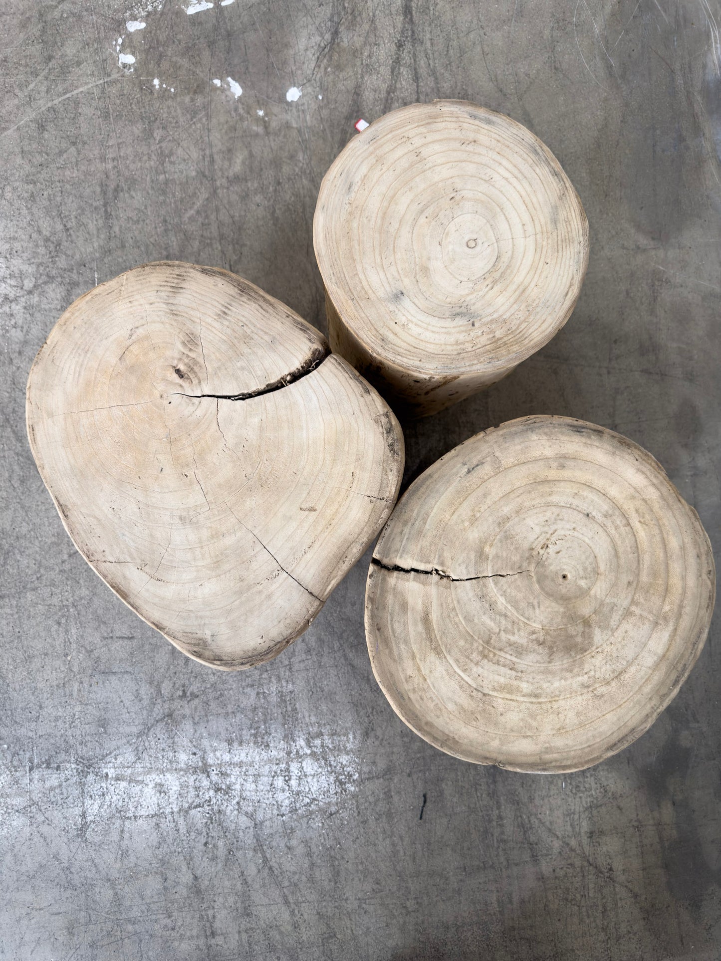 Reclaimed Timber Log Side Table