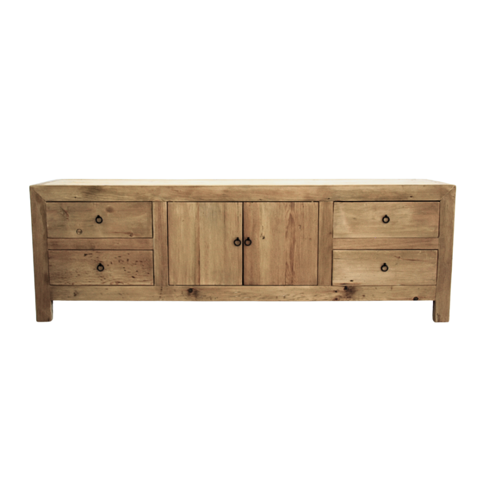 Reclaimed Low Elm TV Cabinet