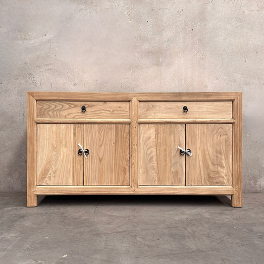 Linear 2 Drawer 4 Door Cabinet | Natural | 160 cm