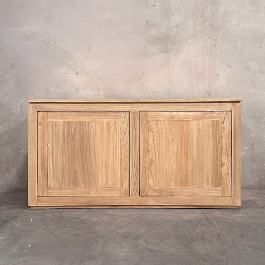 2 Door Block Cabinet | Natural | 140 cm