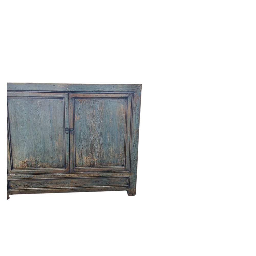 4 Door Blue Lacquered Buffet Table (H32)