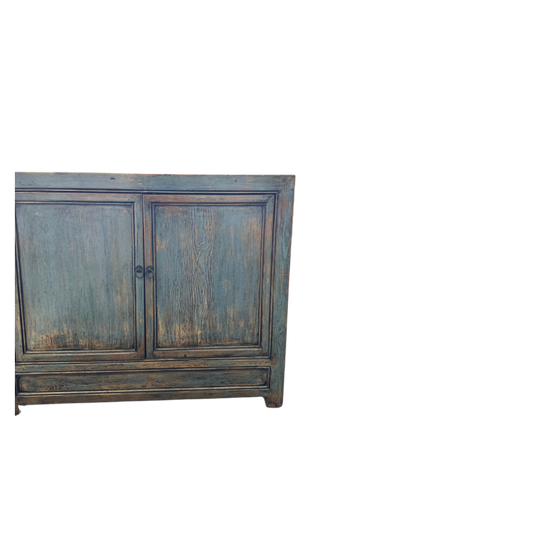 4 Door Blue Lacquered Buffet Table (H32)