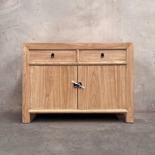 Linear 2 Drawer 2 Door Cabinet | Natural | 120