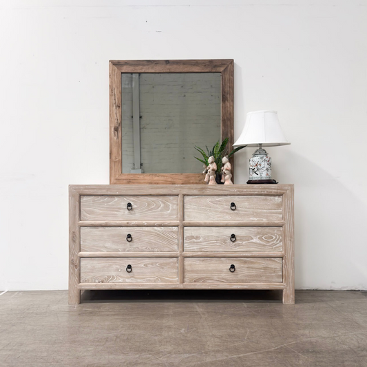 6 Drawer Cabinet - Whitewash