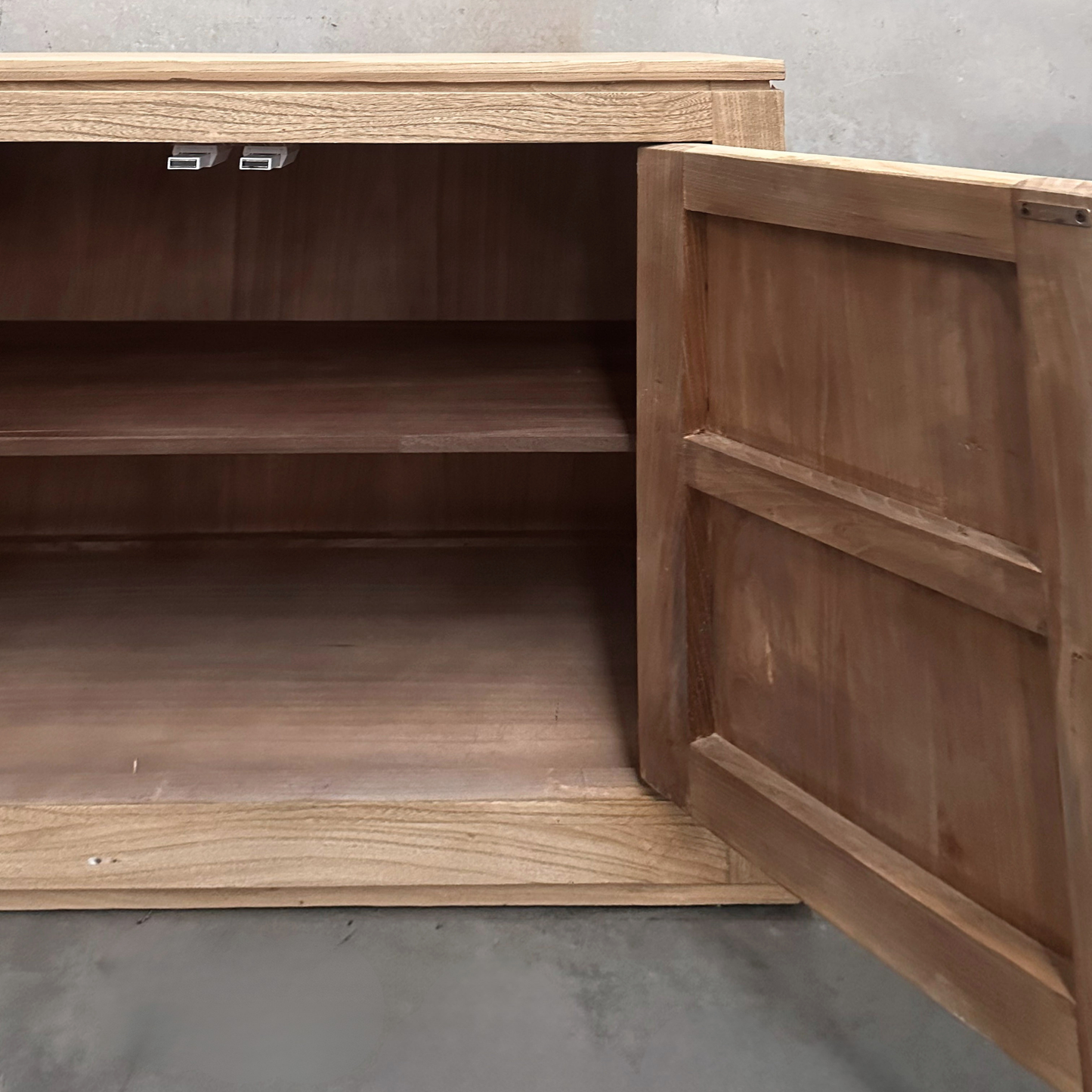 4 Door Block Cabinet | Natural | 180 cm