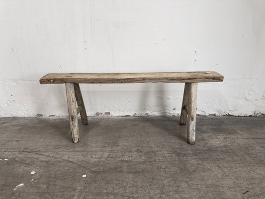 Reclaimed Elm Skinny Bench