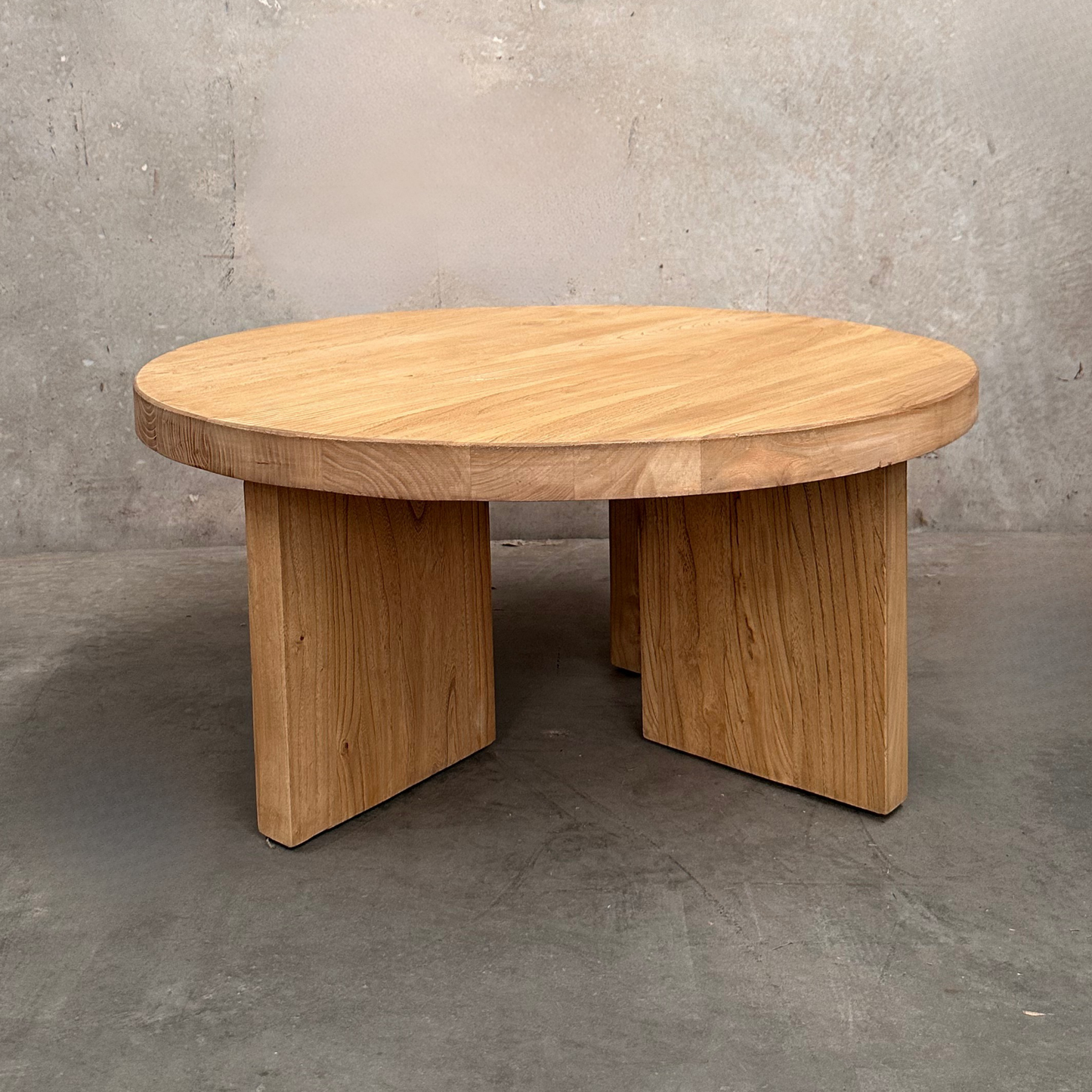 Panel Round Coffee Table | Natural | 90 cm