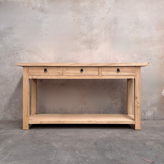 Heritage 3 Drawer Console | Natural | 170 cm