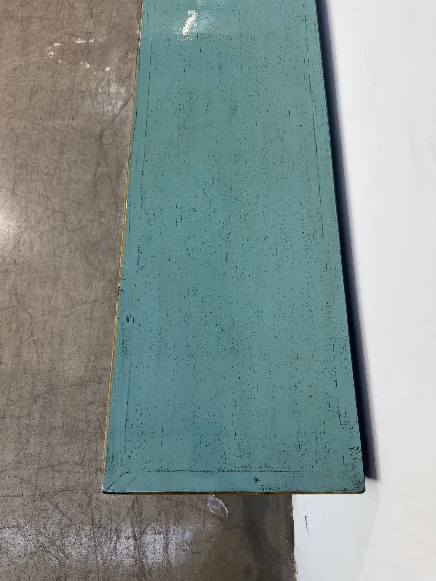 Lacquered Buffet 3 Drawer 3 Door - Blue