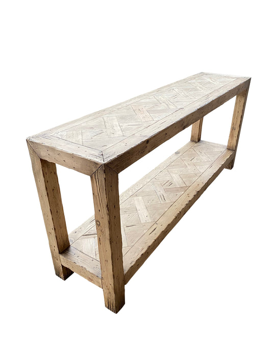 Parquetry Console Table