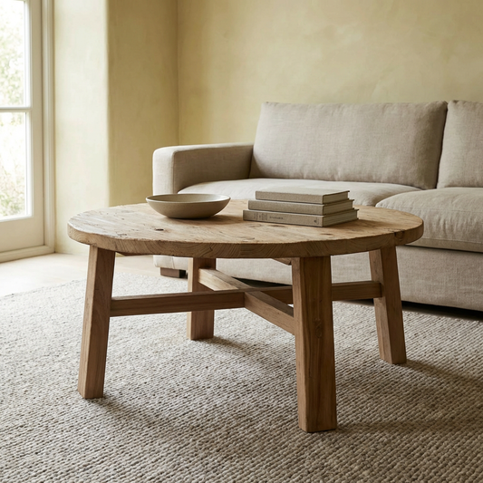 Round Coffee Table | Rustic