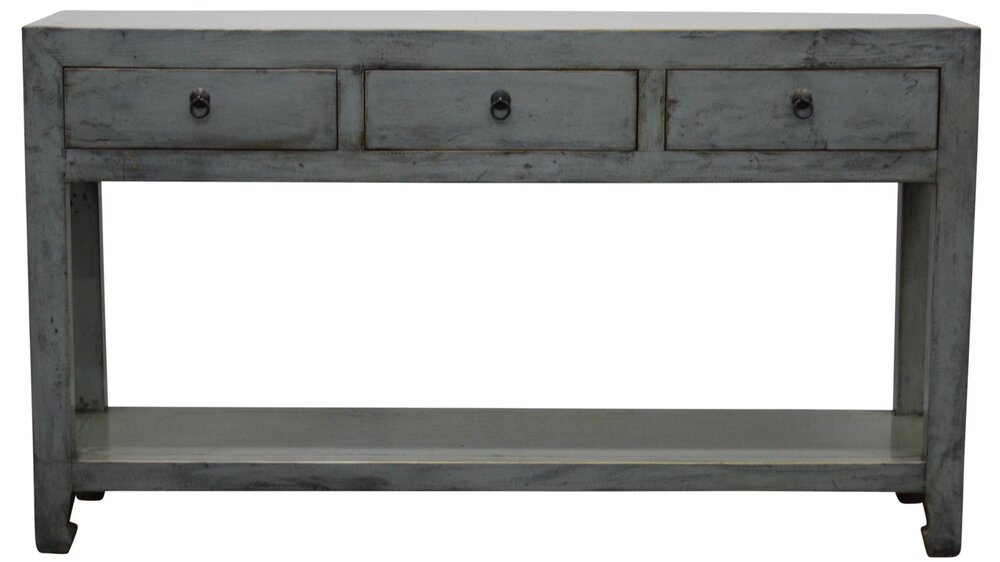 Lacquered Console - Sage
