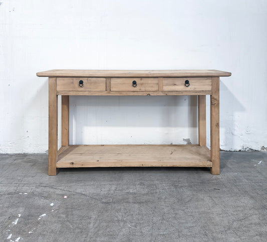 Elm 3 Drawer Console With Overhang