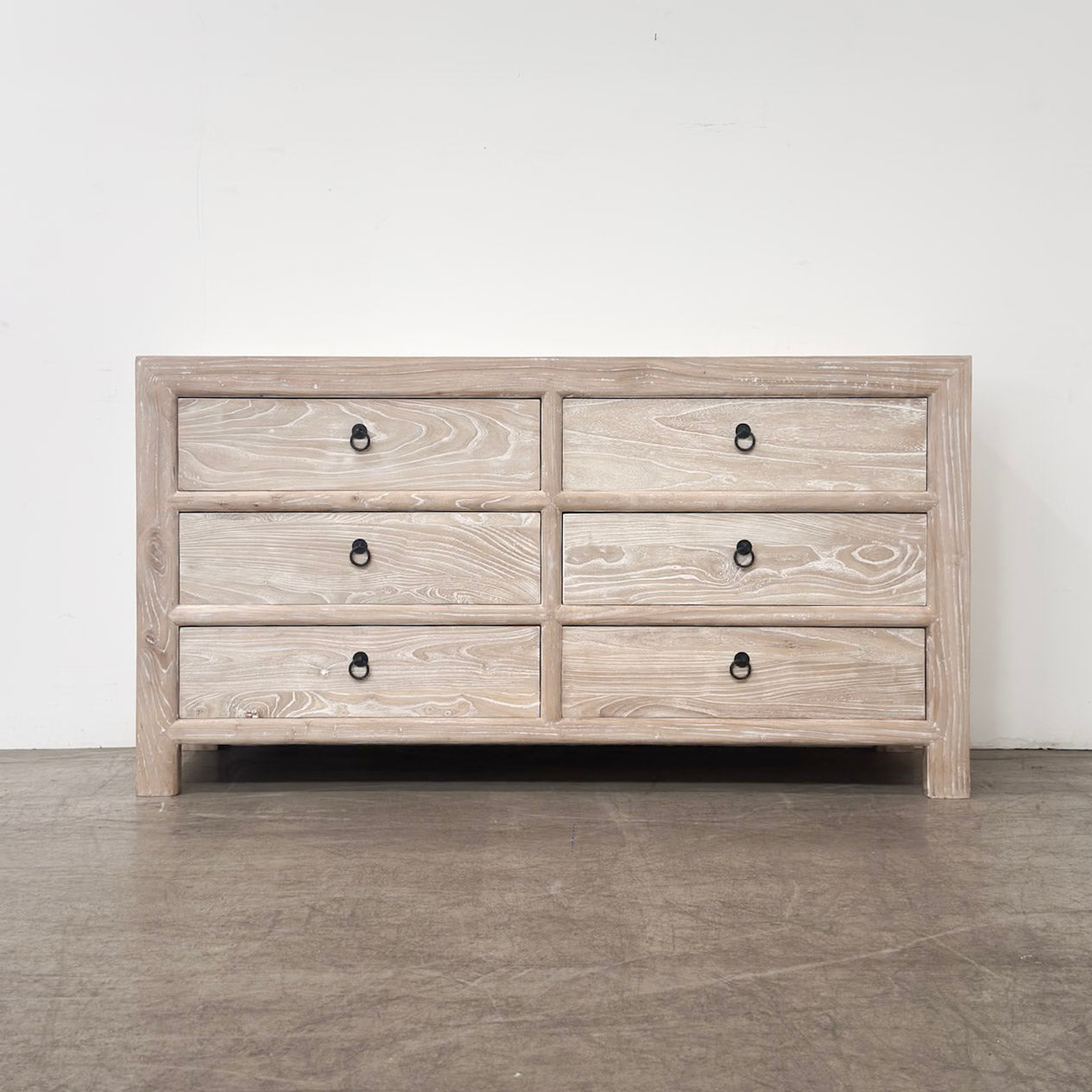 6 Drawer Cabinet - Whitewash
