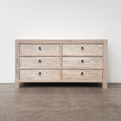 6 Drawer Cabinet - Whitewash
