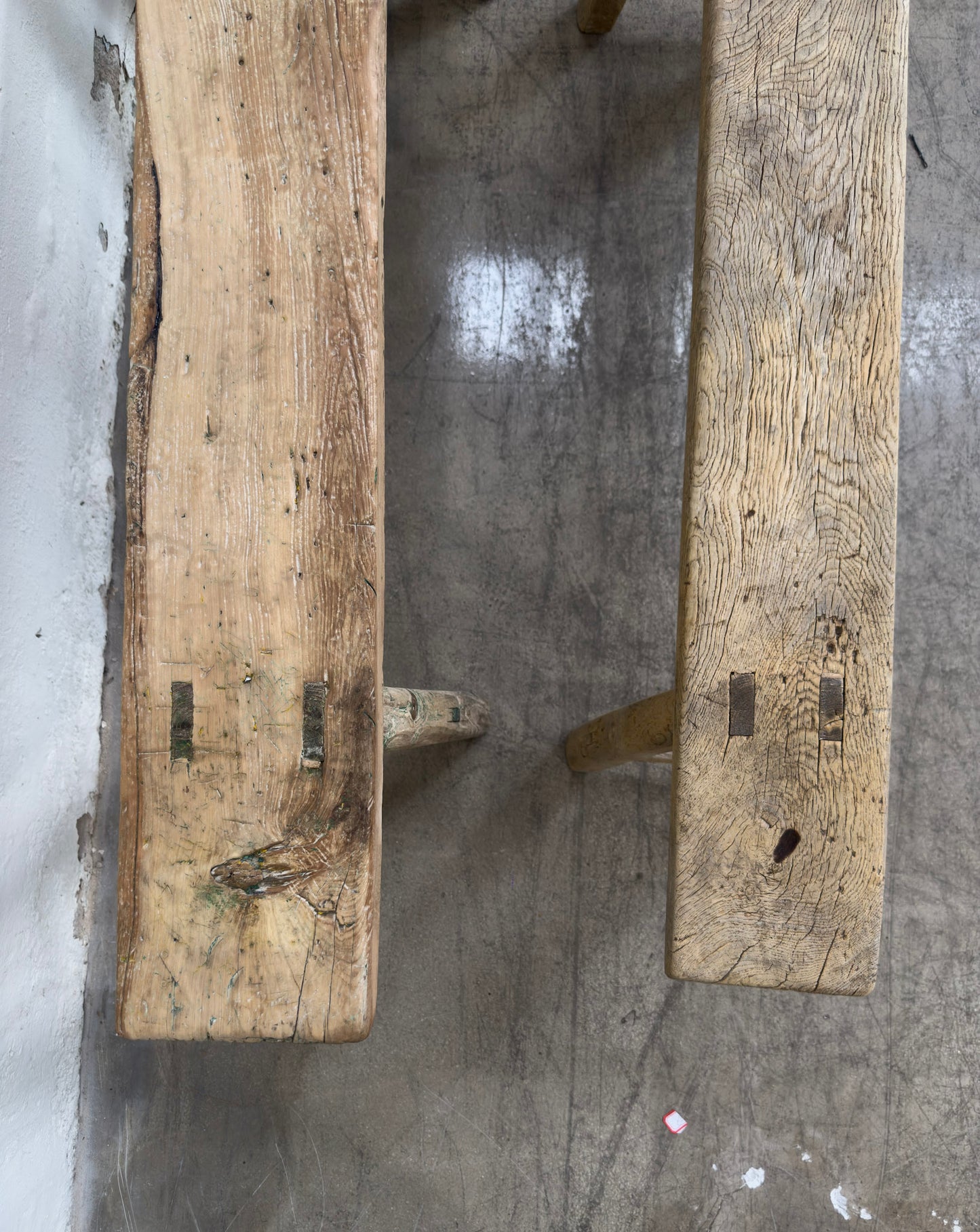Reclaimed Elm Skinny Bench