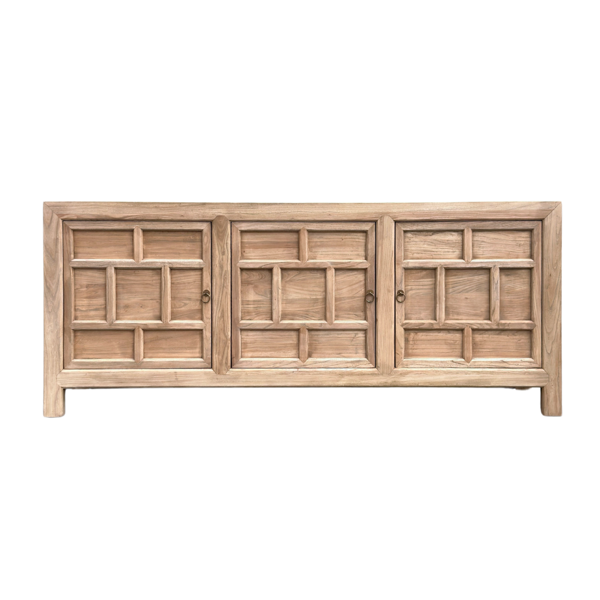 Lattice 3 Door Cabinet | Natural | 220 cm