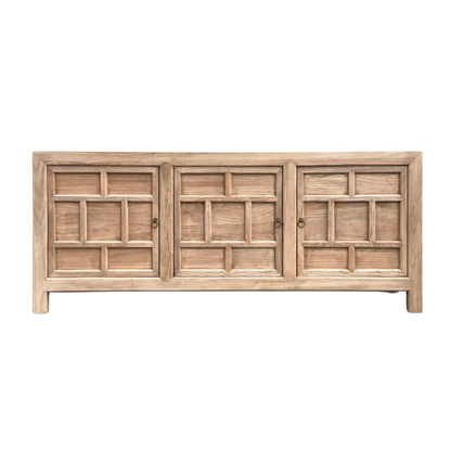 Lattice 3 Door Cabinet | Natural | 220 cm