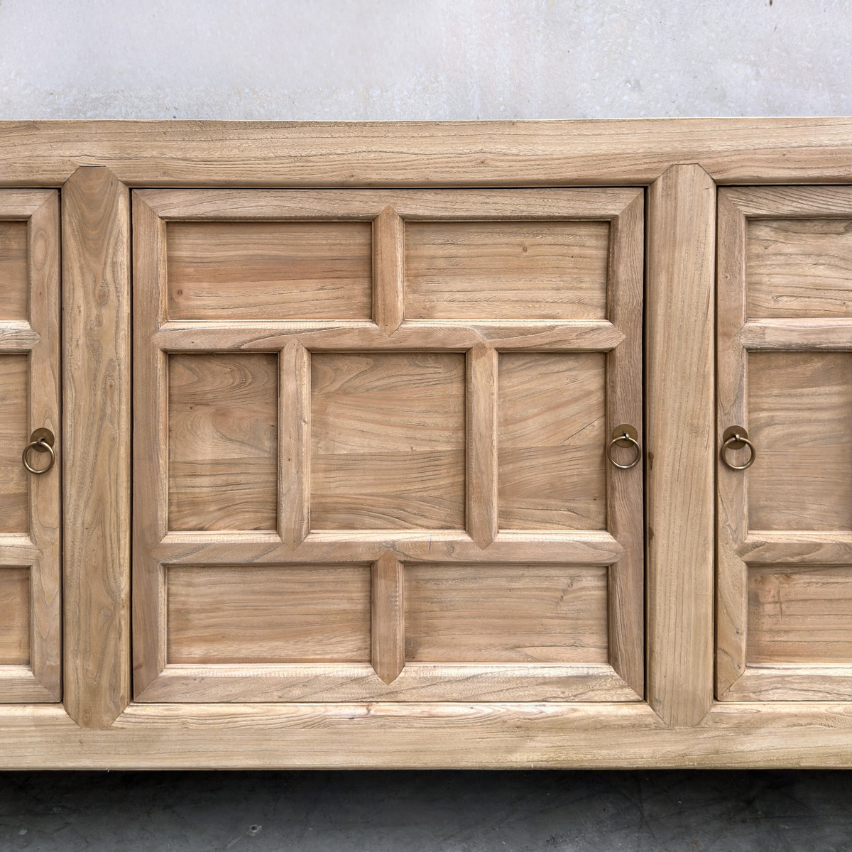 Lattice 3 Door Cabinet | Natural | 220 cm