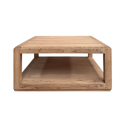 Square Open Coffee Table | Natural | 90 cm