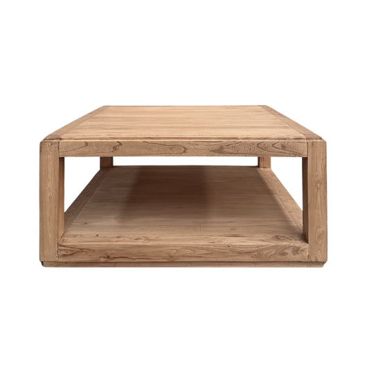 Square Open Coffee Table | Natural | 90 cm