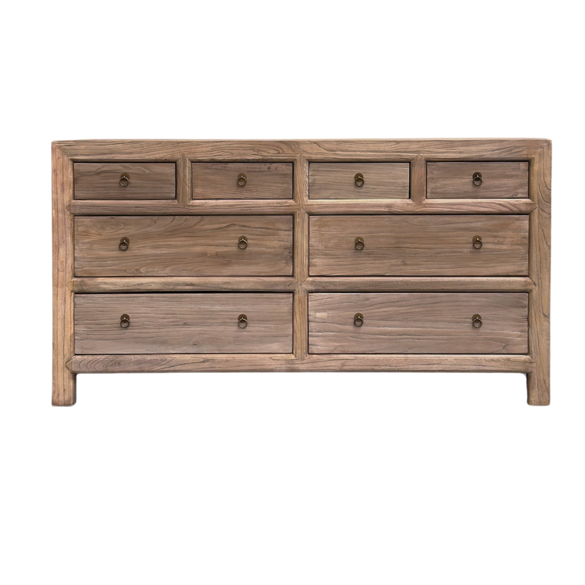 Linear 8 Drawer Chest Cabinet | Oat | 160 cm