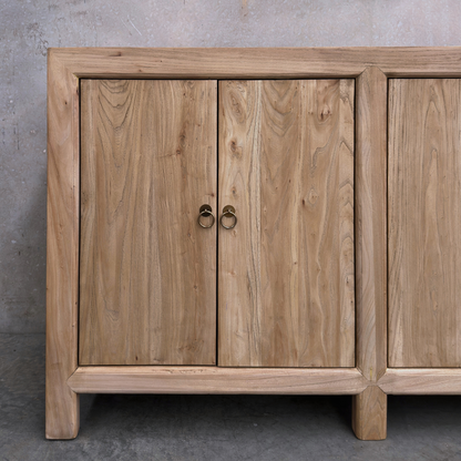 Linear 6 Door Cabinet Natural | 220 cm