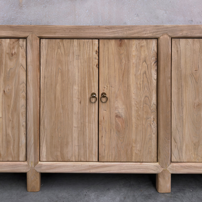 Linear 6 Door Cabinet Natural | 220 cm