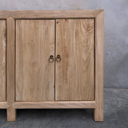 Linear 6 Door Cabinet Natural | 220 cm