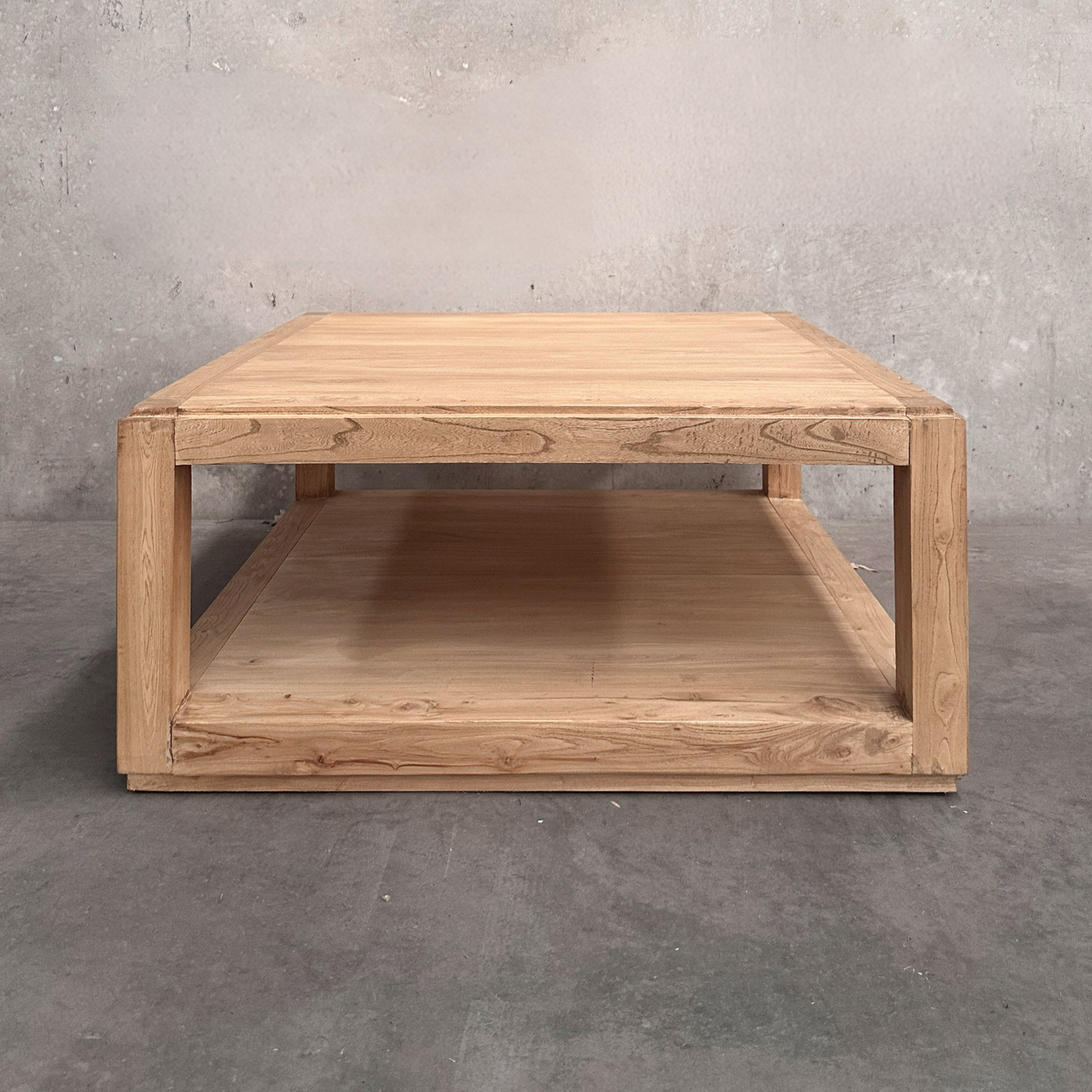 Square Open Coffee Table | Natural | 90 cm