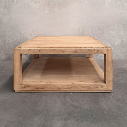 Square Open Coffee Table | Natural | 90 cm