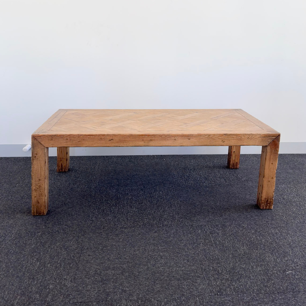Parquetry Coffee Table | Rustic | 130 cm
