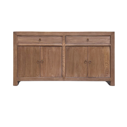 Linear 2 Drawer 4 Door Cabinet | Oat | 160 cm