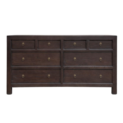 Linear 8 Drawer Chest Cabinet | Cacoa | 160 cm