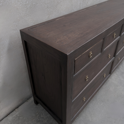 Linear 8 Drawer Chest Cabinet | Cacoa | 160 cm