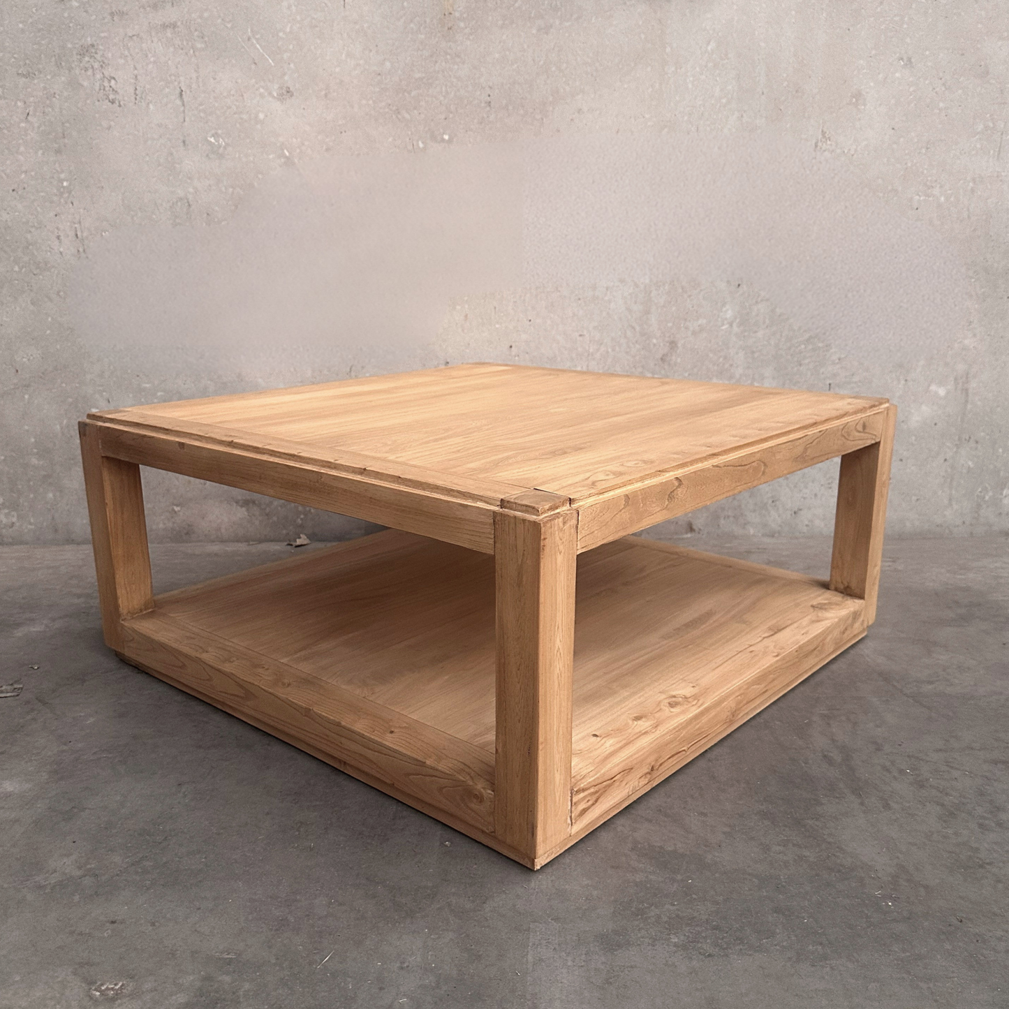 Square Open Coffee Table | Natural | 90 cm
