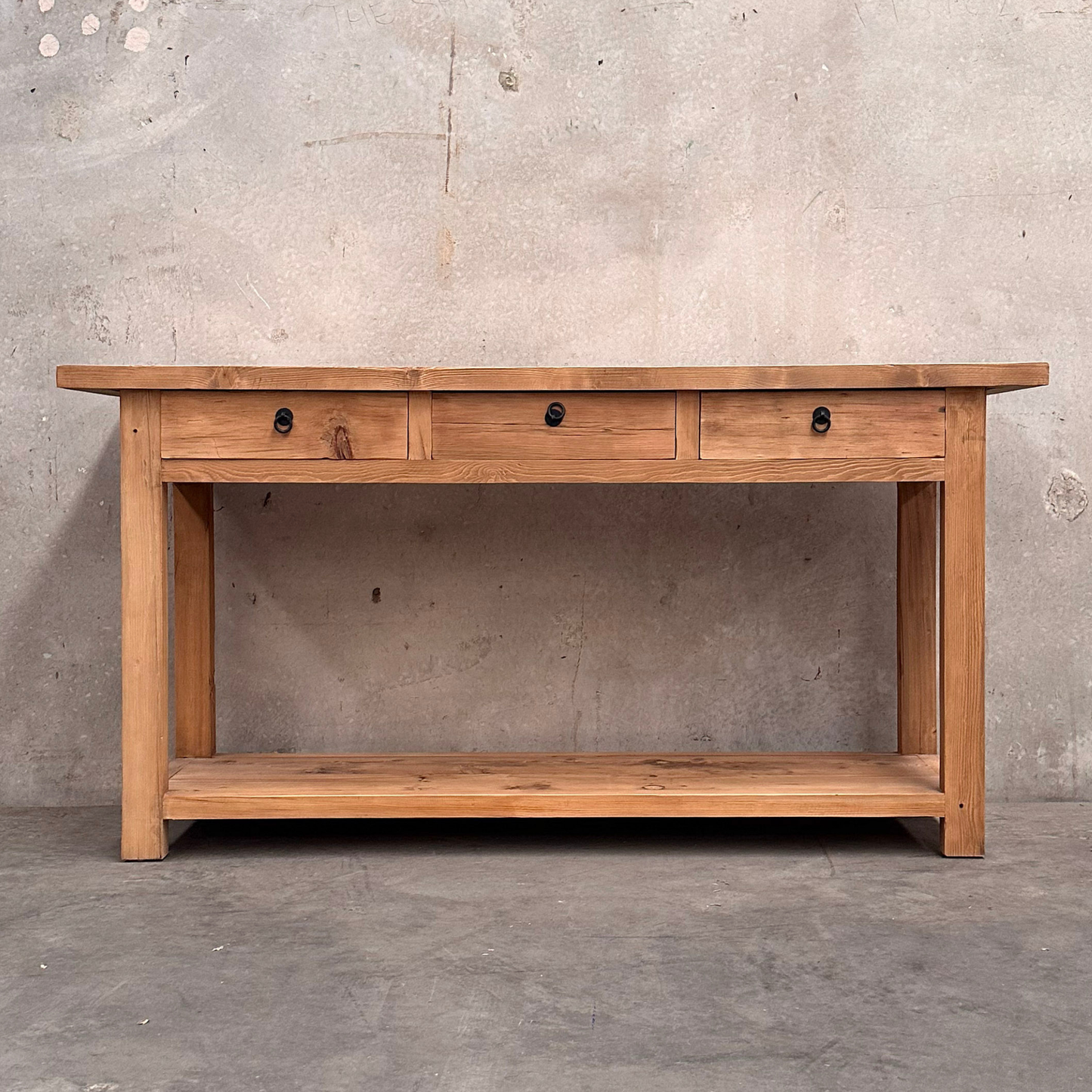 Heritage 3 Drawer Console | Rustic | 170 cm