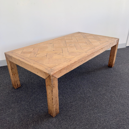 Parquetry Coffee Table | Rustic | 130 cm