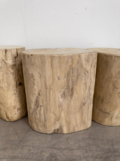 Reclaimed Timber Log Side Table