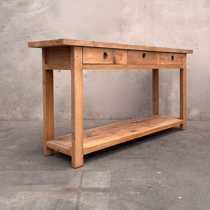Heritage 3 Drawer Console | Rustic | 170 cm