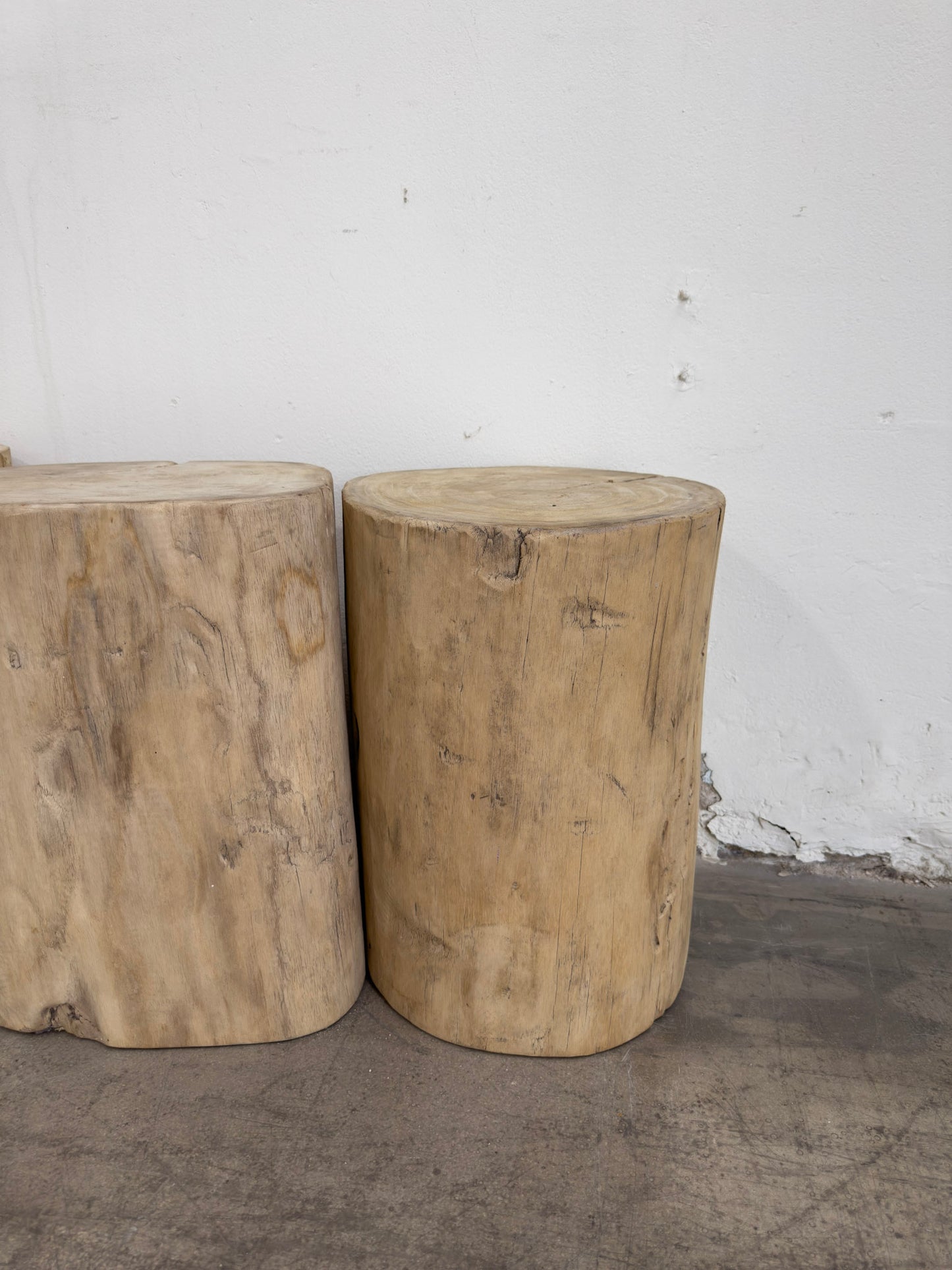 Reclaimed Timber Log Side Table