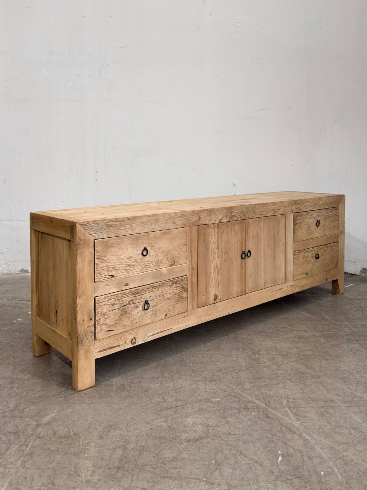 Reclaimed Low Elm TV Cabinet