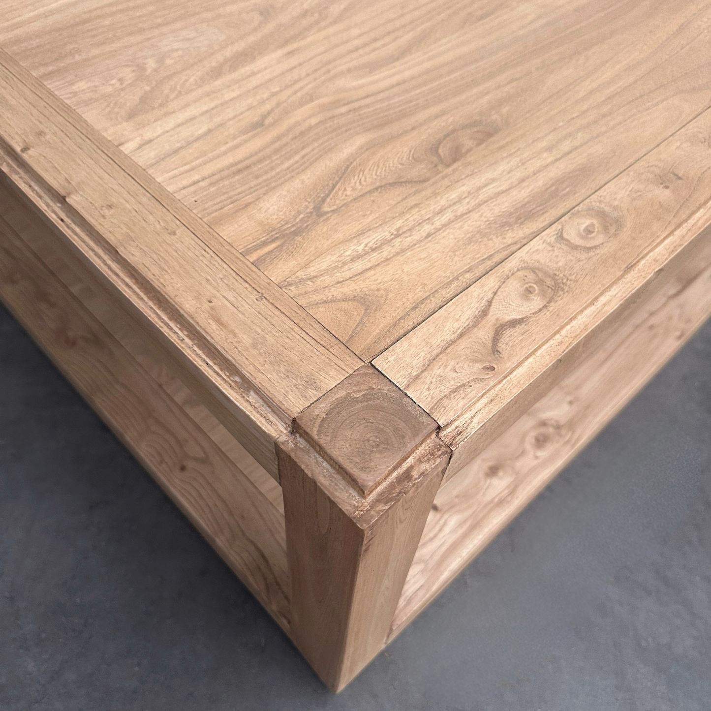 Square Open Coffee Table | Natural | 90 cm